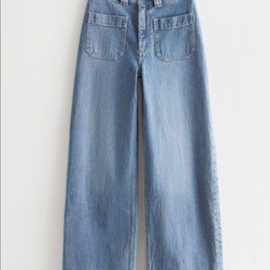 & Other Stories wide leg, high waist jean. size 6, fits like a 4. New with tags